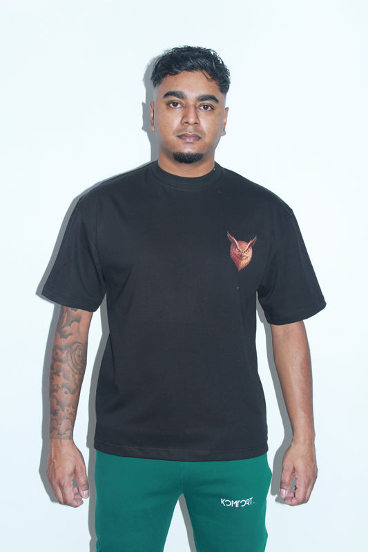 Nightwise collection '26 black tshirt
